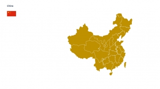 주요국가 지도이미지 중국